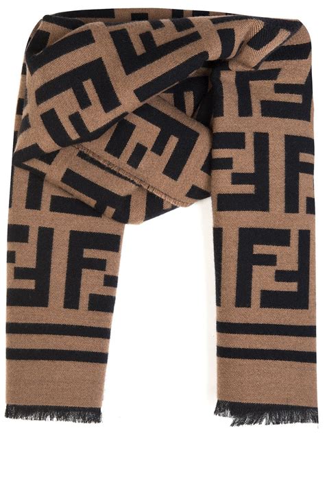 fendi scarf beige|Fendi authentication scarves.